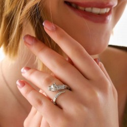 Gümüş Ayarlanabilen Kaplan Figürlü Kadın Yüzük Gümüş Ayarlanabilen Kaplan Figürlü Kadın Yüzük