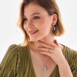 Gümüş Kaplan Figürlü Kadın Set Gümüş Kaplan Figürlü Kadın Set