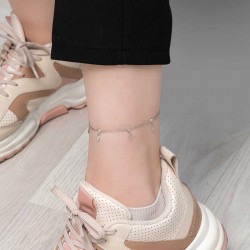 Gümüş Damla Zirkon Taşlı Halhal Gümüş Damla Zirkon Taşlı Halhal