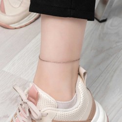 Gümüş Zincir Desenli Halhal Gümüş Zincir Desenli Halhal