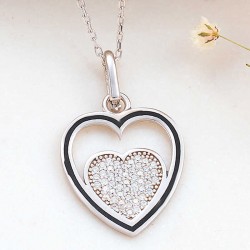 Gümüş Kalp Kadın Kolye Gümüş Kalp Kadın Kolye