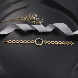 Gümüş Çeyrek Takılabilen Altın Kaplama Kadın Bileklik Gümüş Çeyrek Takılabilen Altın Kaplama Kadın Bileklik