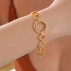 Gümüş Çeyrek Takılabilen Altın Kaplama Kadın Bileklik Gümüş Çeyrek Takılabilen Altın Kaplama Kadın Bileklik