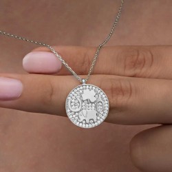 Gümüş Fil Motifli Şans Kadın Kolye Gümüş Fil Motifli Şans Kadın Kolye