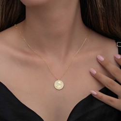 Gümüş Gold Fil Motifli Şans Kadın Kolye Gümüş Gold Fil Motifli Şans Kadın Kolye